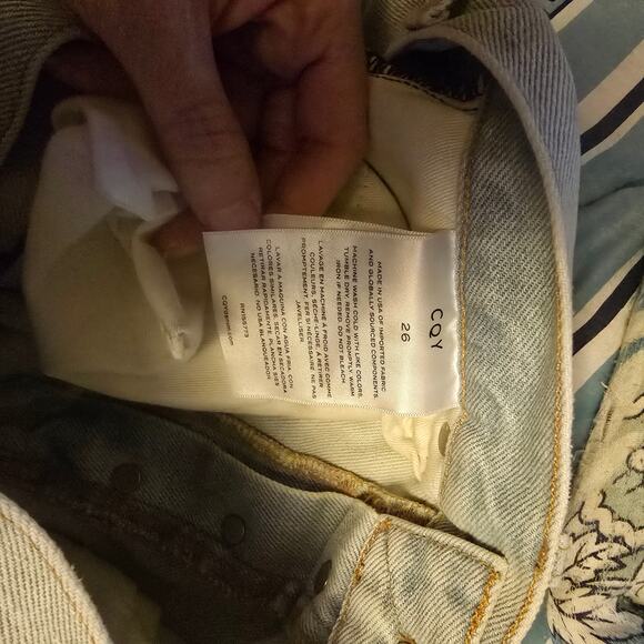 CQY Light Wash High Rise Straight Leg Jeans - Picture 8 of 9